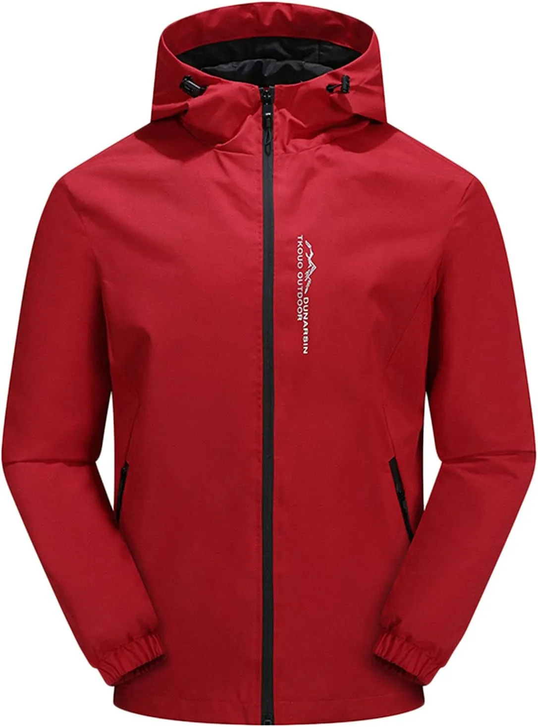 Mens Jackets Lightweight Dressy Mens Hooded Jacket Full Zip Lightweight Windbreaker Jacket For Men Fall Outdoor Casual Sports Jacket Hiking Yellow Denim Jacket Men
