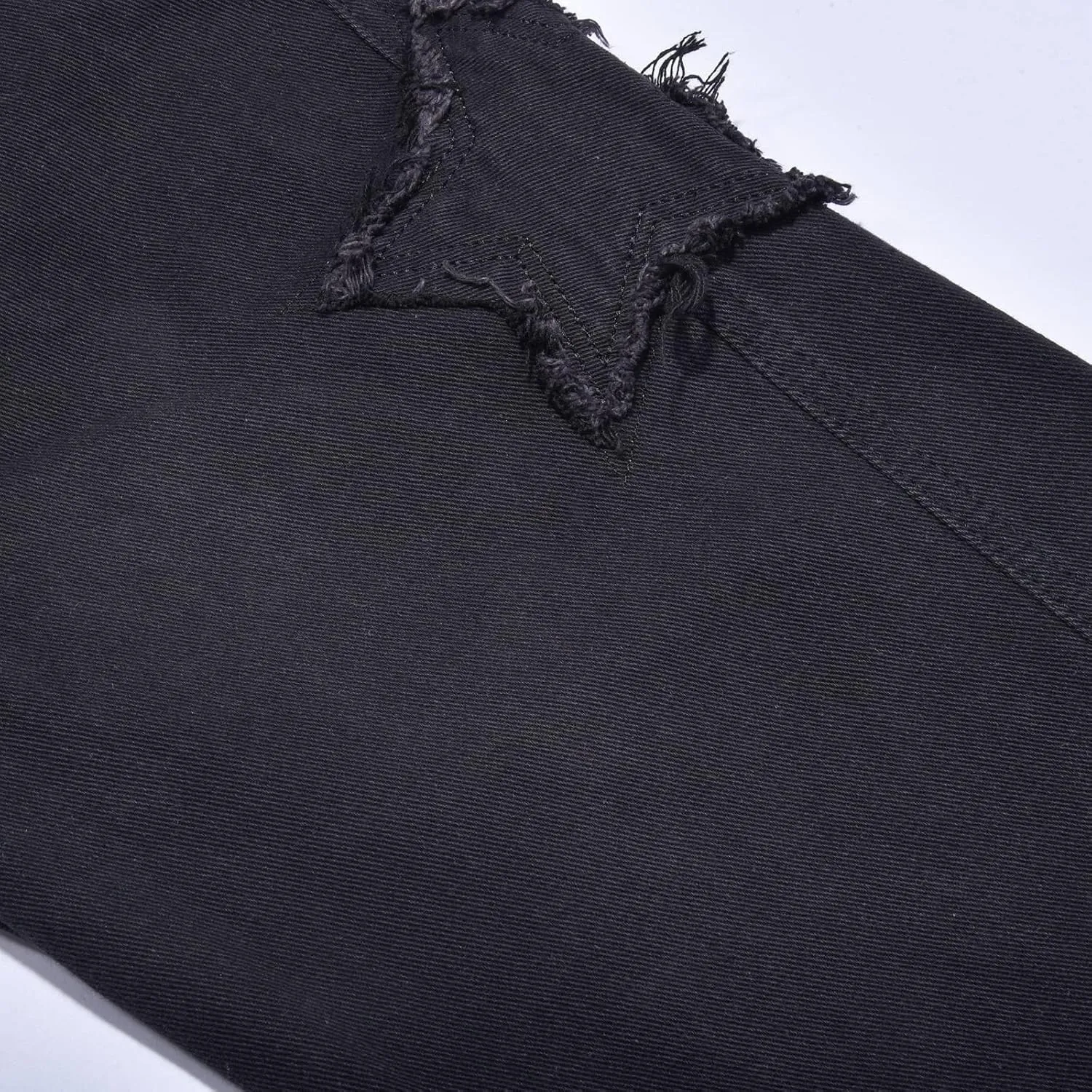 Mens Jeans Pants Stretch Denim Straight Leg Relaxed Fit Jeans for Men Flat Front Hidden Comfort Waistband Pant Jeans