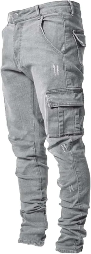 Mens Jeans Relaxed Fit – Straight Leg Stretch Jeans for Men Ultimate Comfort Superflex Pants Full Length Pants Jeans