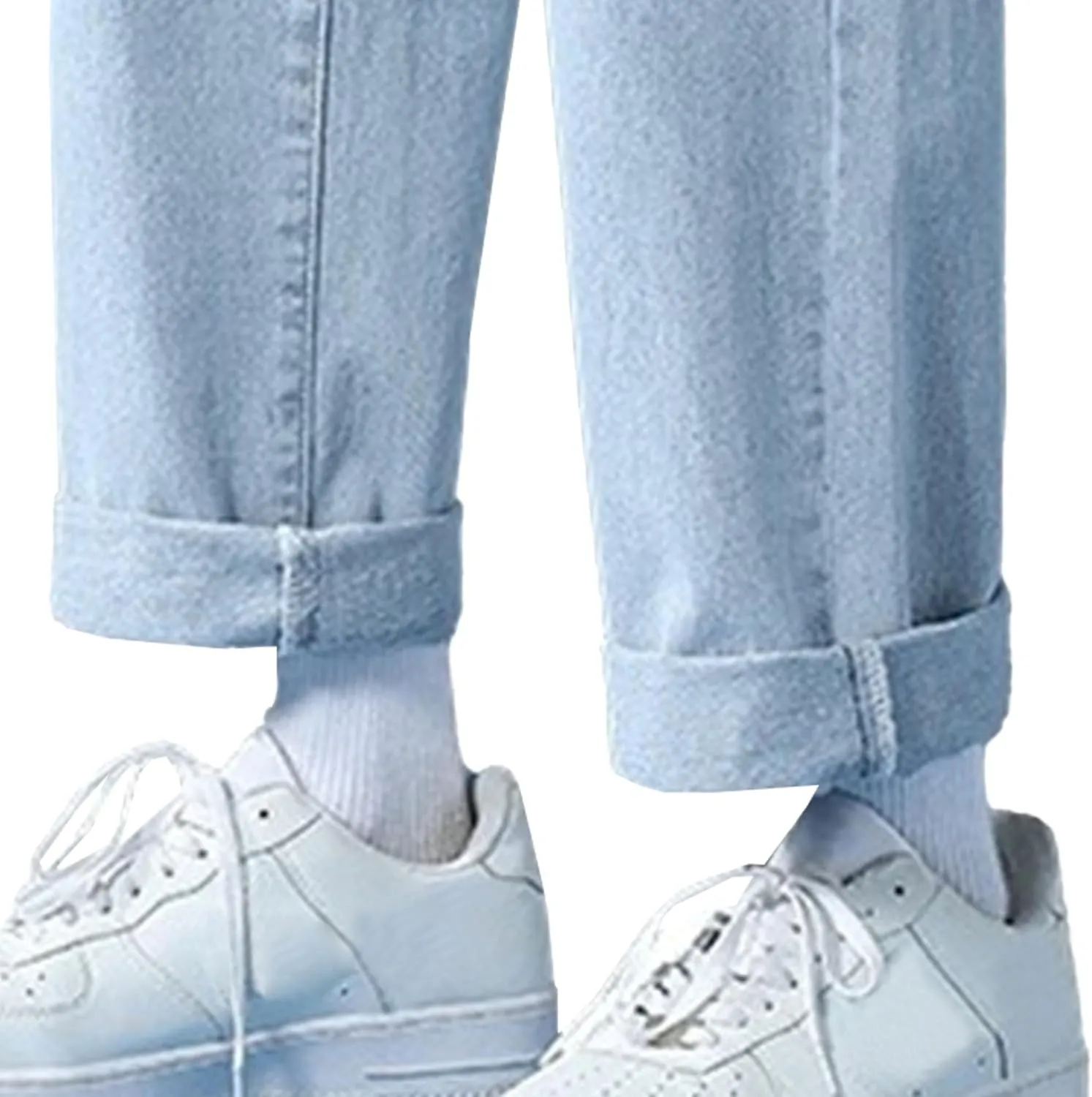 Men's Lightweight Comfort Straight Leg Jeans Relaxed Fit Solid Denim Pants Casual Hiking Work Jeans Trouser