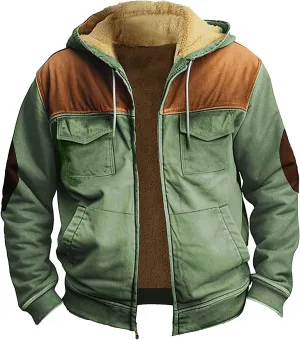 Mens Lightweight Novelty Sweatshirts Long Sleeve Zipper Hooded Pretty Coat Novelty Sweatshirts for Men