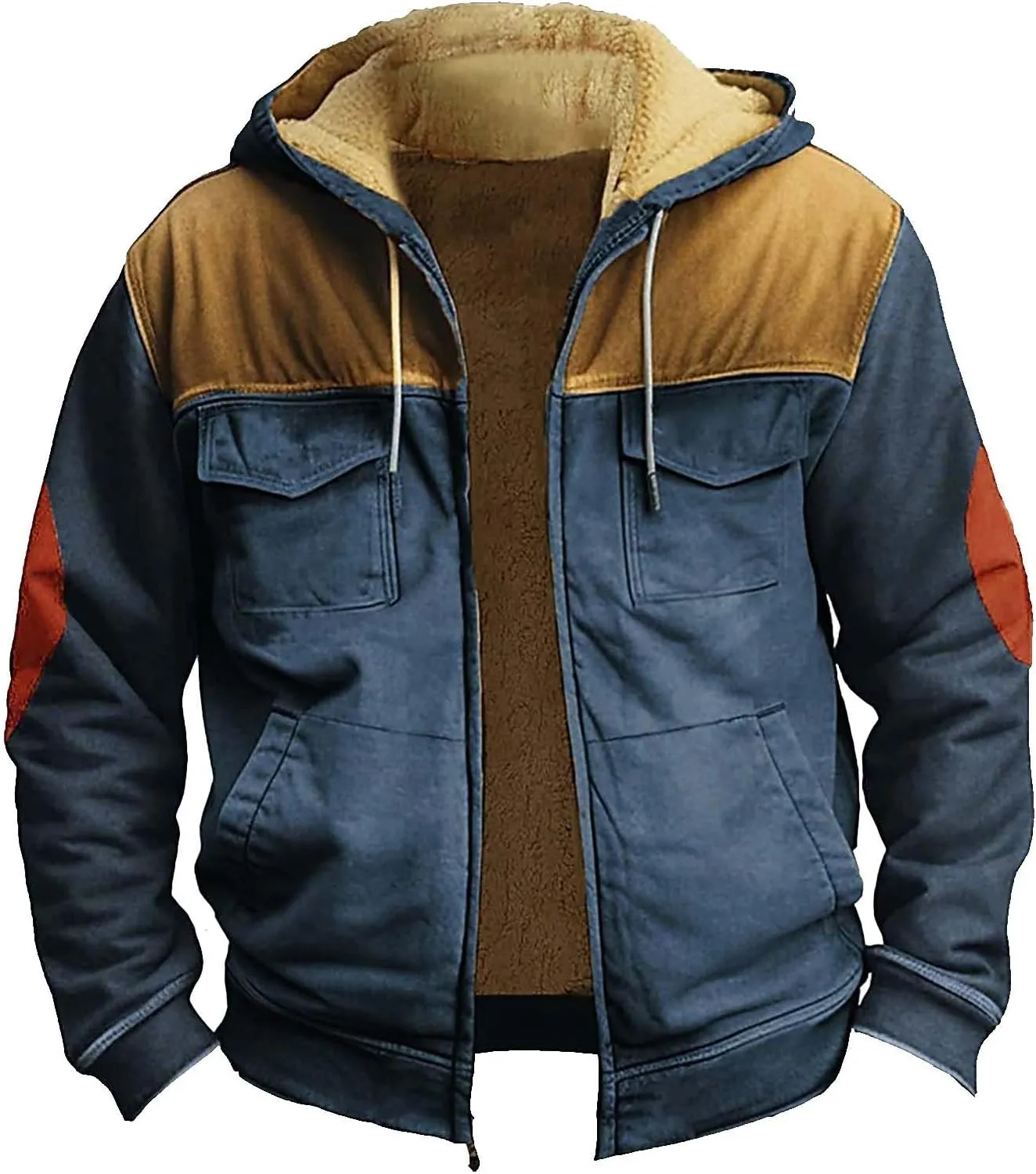 Mens Lightweight Novelty Sweatshirts Long Sleeve Zipper Hooded Pretty Coat Novelty Sweatshirts for Men