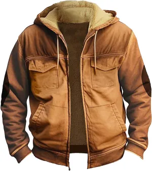 Mens Lightweight Novelty Sweatshirts Long Sleeve Zipper Hooded Pretty Coat Novelty Sweatshirts for Men