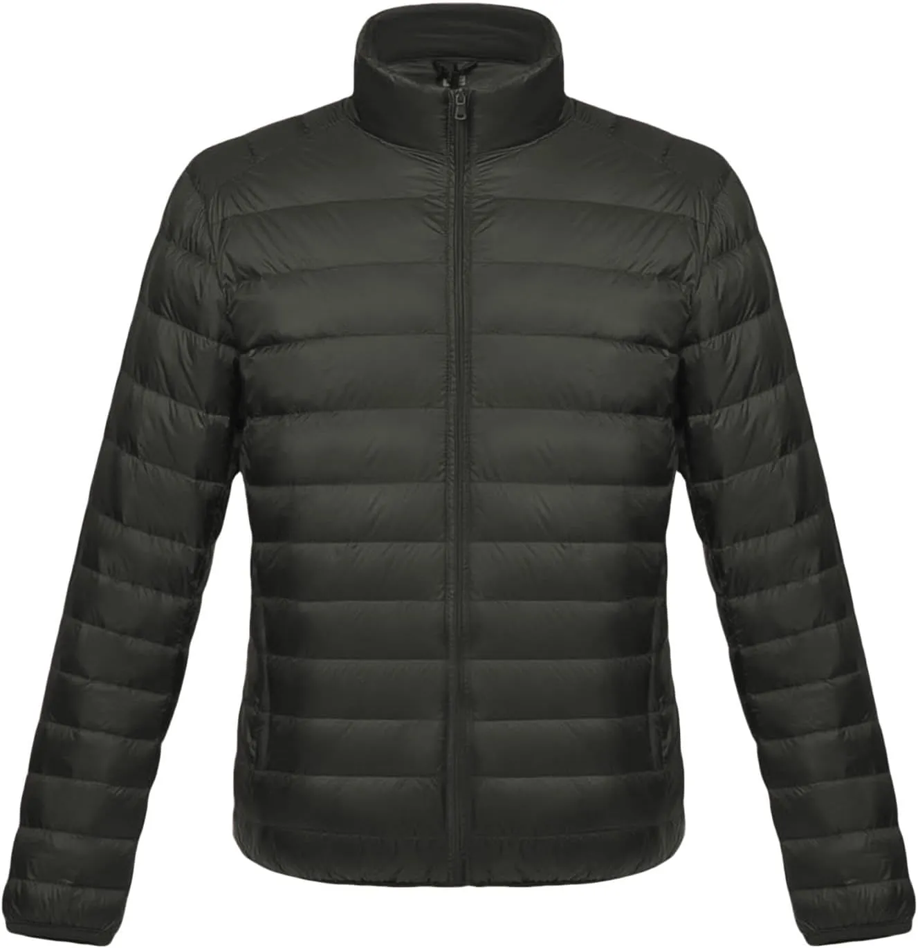 Mens Short Lightweight Puffer Jackets Warm Puffy Winter Down Jacket Windproof Water Repellent Quilted Coat