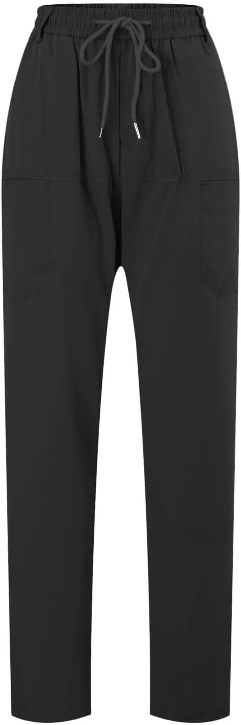 Mens Slacks Casual Pants Stretch Loose Fit Hiking Work Pants w/Multi Pocket Mencomfy Lightweight Construction Pants