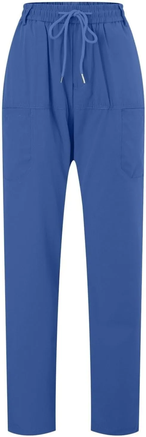 Mens Slacks Casual Pants Stretch Loose Fit Hiking Work Pants w/Multi Pocket Mencomfy Lightweight Construction Pants