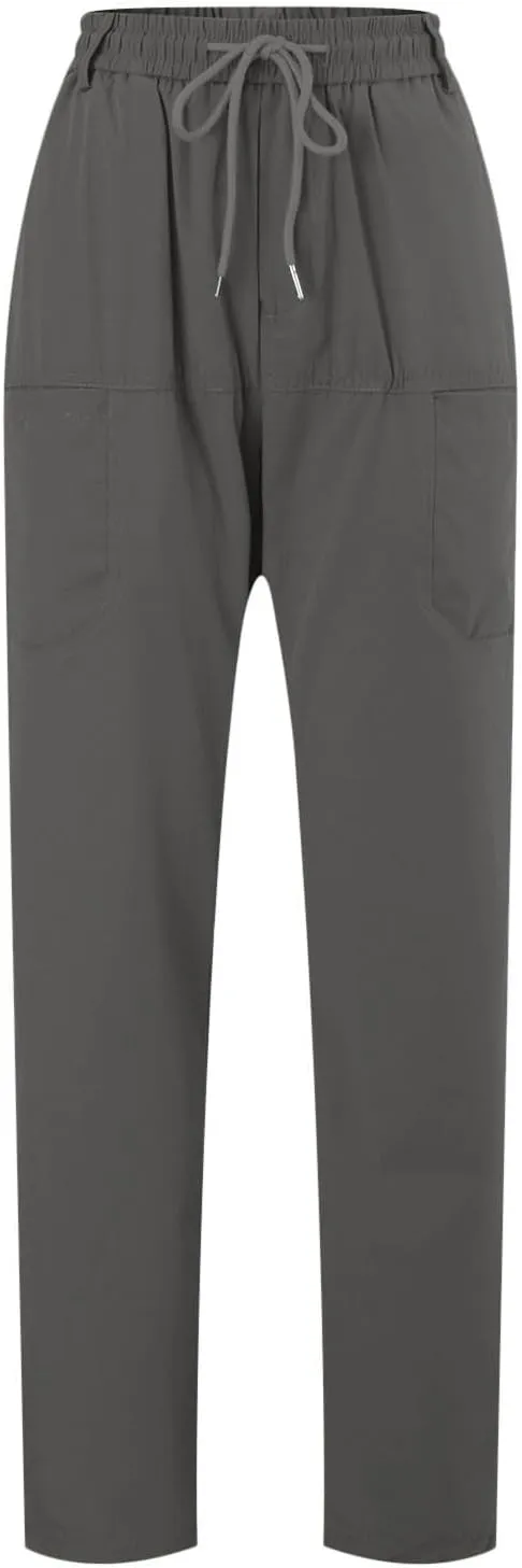 Mens Slacks Casual Pants Stretch Loose Fit Hiking Work Pants w/Multi Pocket Mencomfy Lightweight Construction Pants