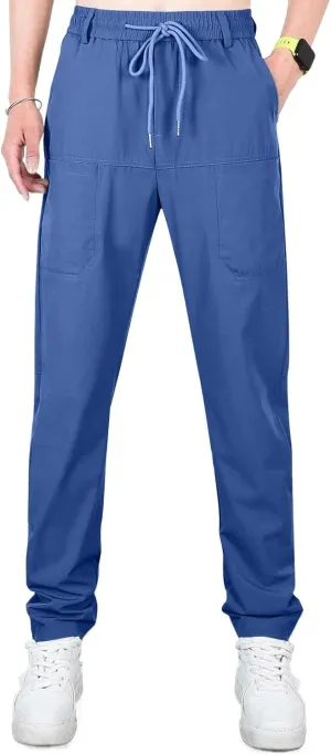 Mens Slacks Casual Pants Stretch Loose Fit Hiking Work Pants w/Multi Pocket Mencomfy Lightweight Construction Pants