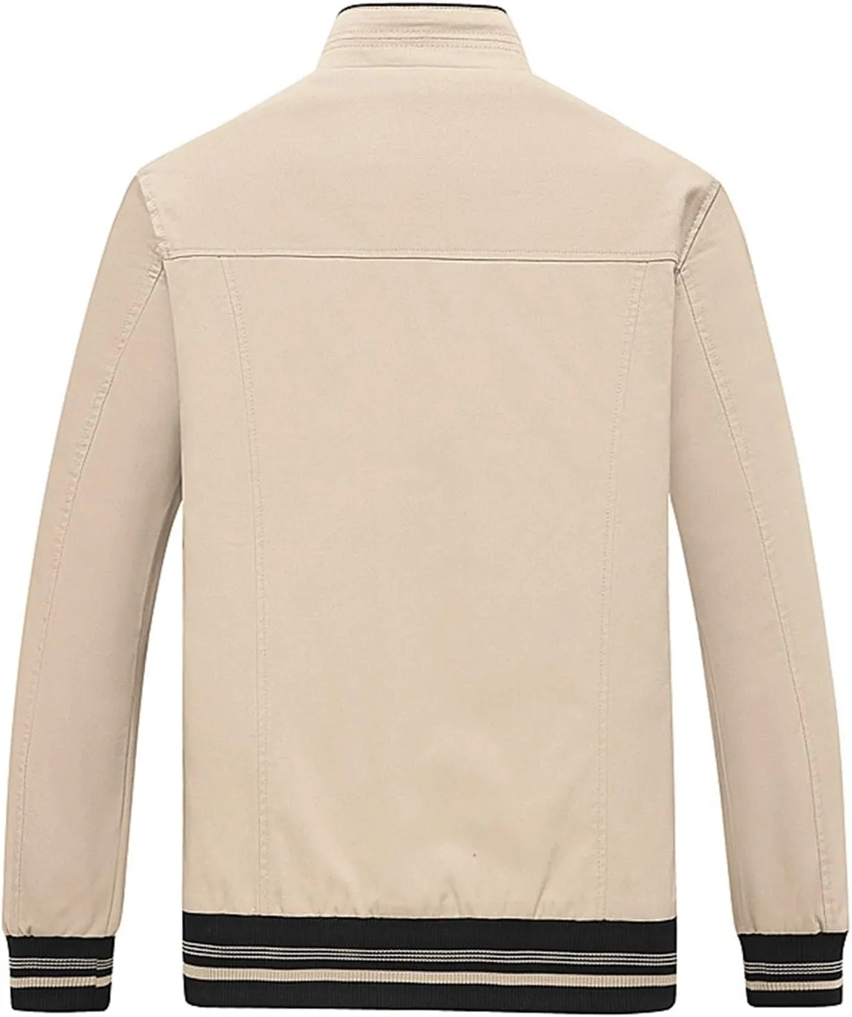 Men's Slim Fit Lightweight Softshell Flight Bomber Jacket Coats Business Casual Full Zip Lightweight Outwear Jackets