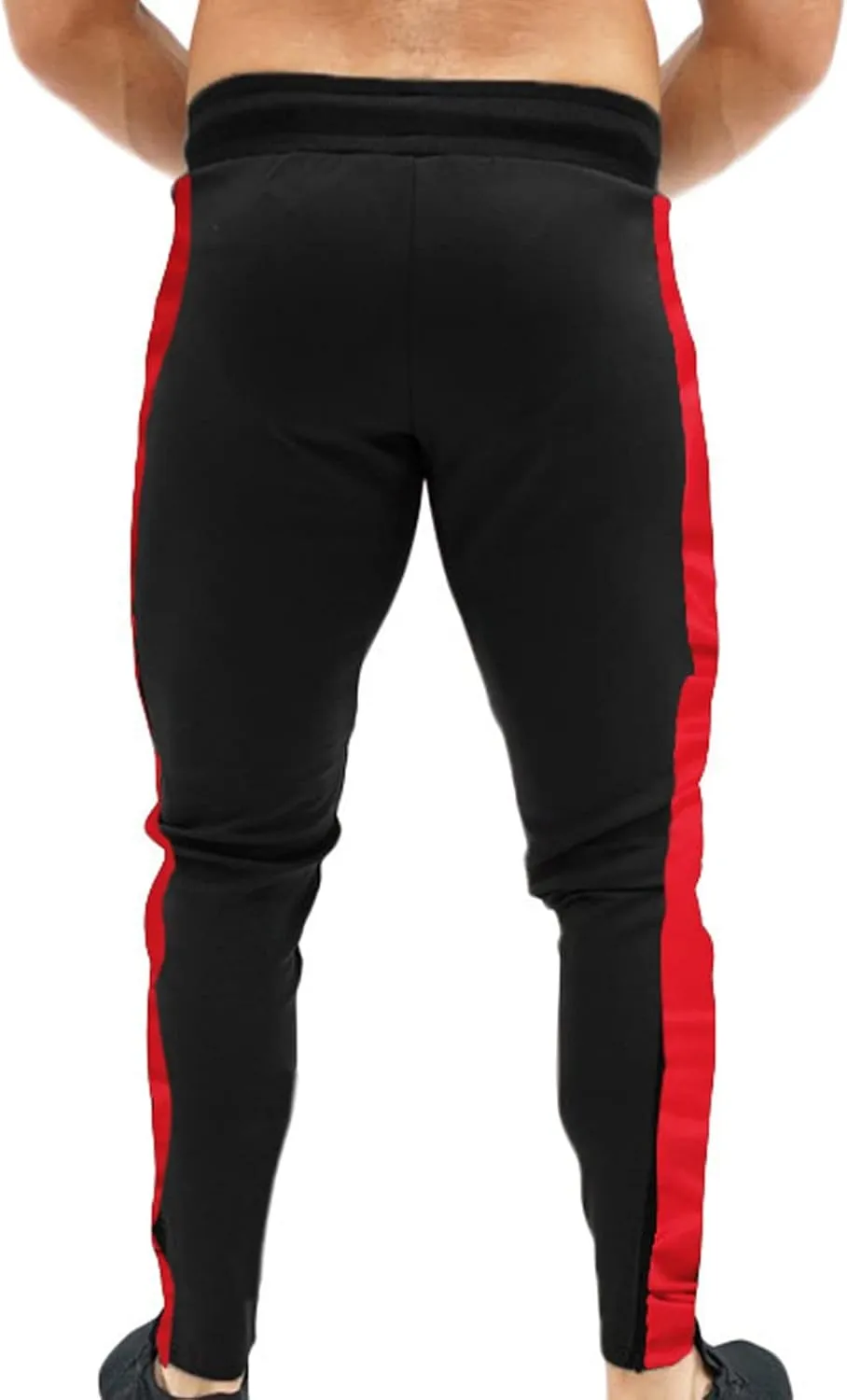 Mens Sweatpants with Pockets Big and Tall Pant Slim fit Basic Trouser with Pocket Men's Personality Casual Drawstring