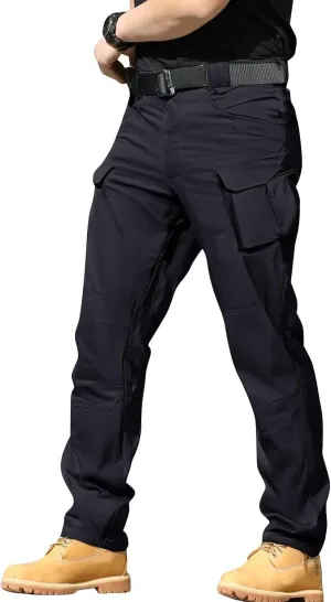 Men's Tactical Cargo Pants Water Resistant Lightweight Hiking Sweatpants Outdoor Work Pants with Pockets