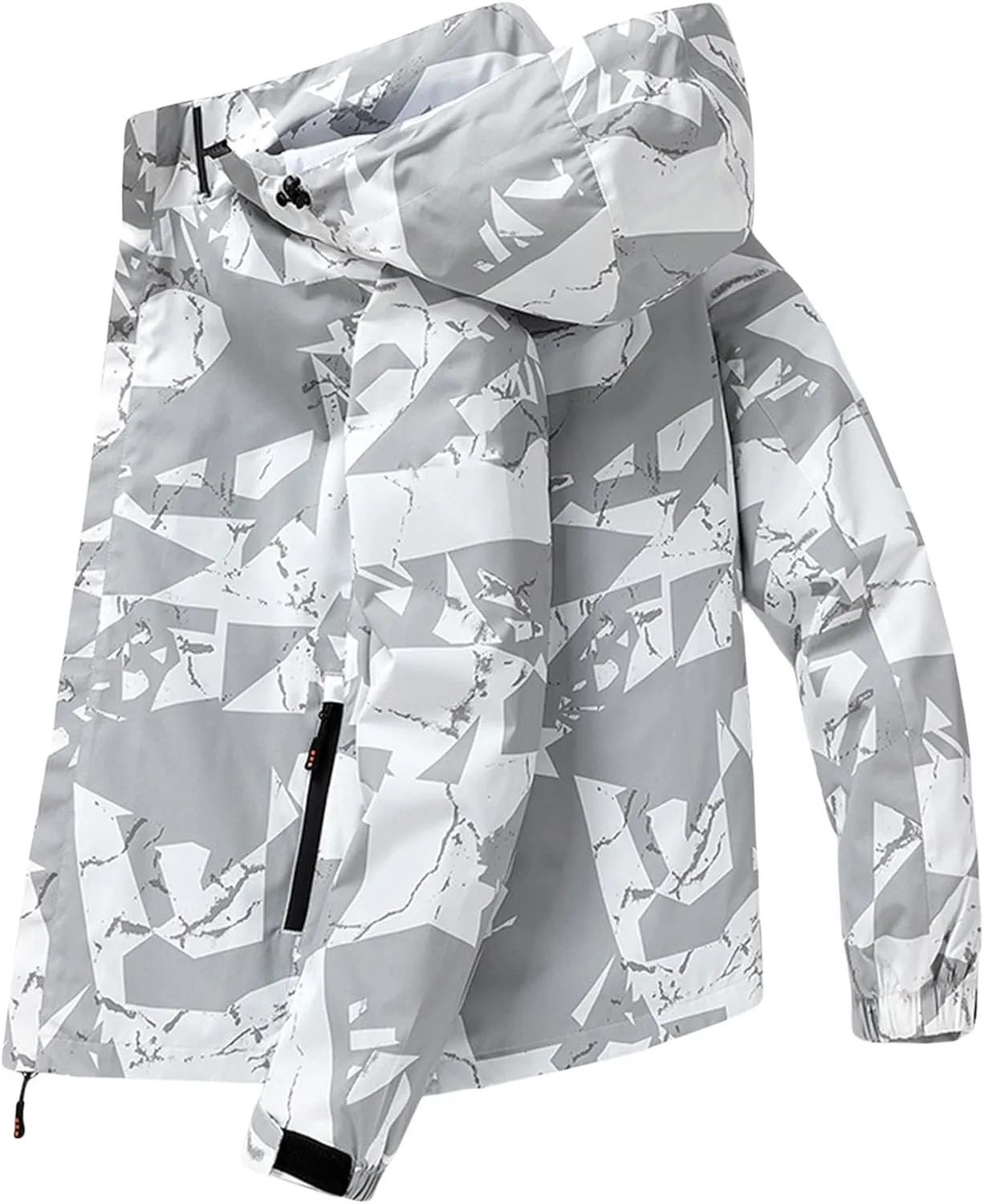 Men's Winter Jacket Hooded Zip Jacket With Pockets Loose Long Sleeve Casual Parkas Daily Activity Wear Outerwear