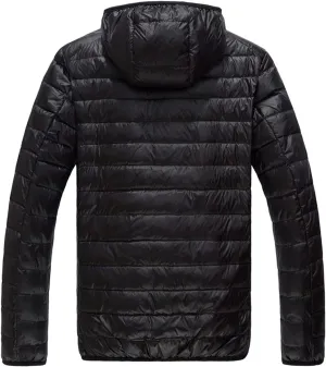 Men's Winter Jacket Hooded Zip Jacket With Pockets Loose Long Sleeve Casual Parkas Daily Activity Wear Outerwear