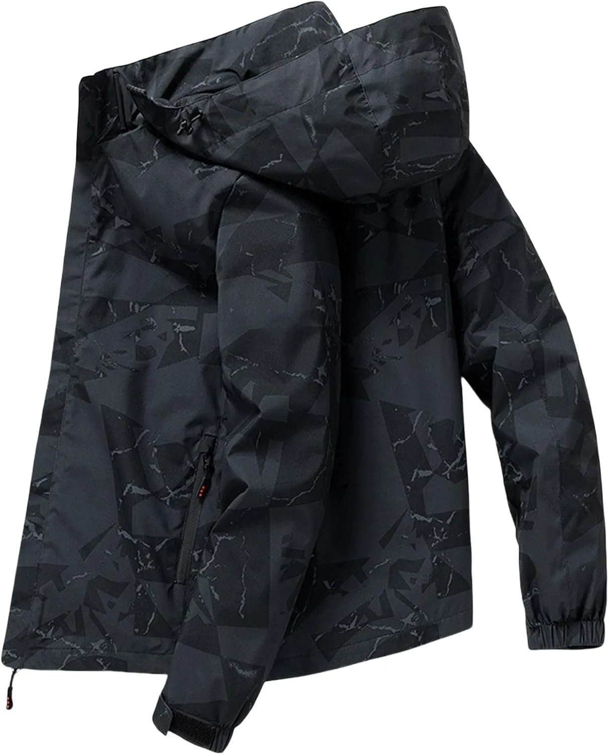 Men's Winter Jacket Hooded Zip Jacket With Pockets Loose Long Sleeve Casual Parkas Daily Activity Wear Outerwear