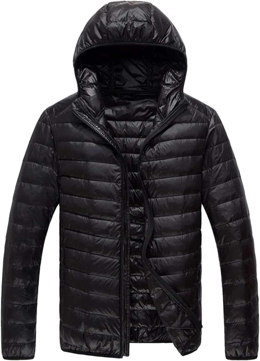 Men's Winter Jacket Hooded Zip Jacket With Pockets Loose Long Sleeve Casual Parkas Daily Activity Wear Outerwear