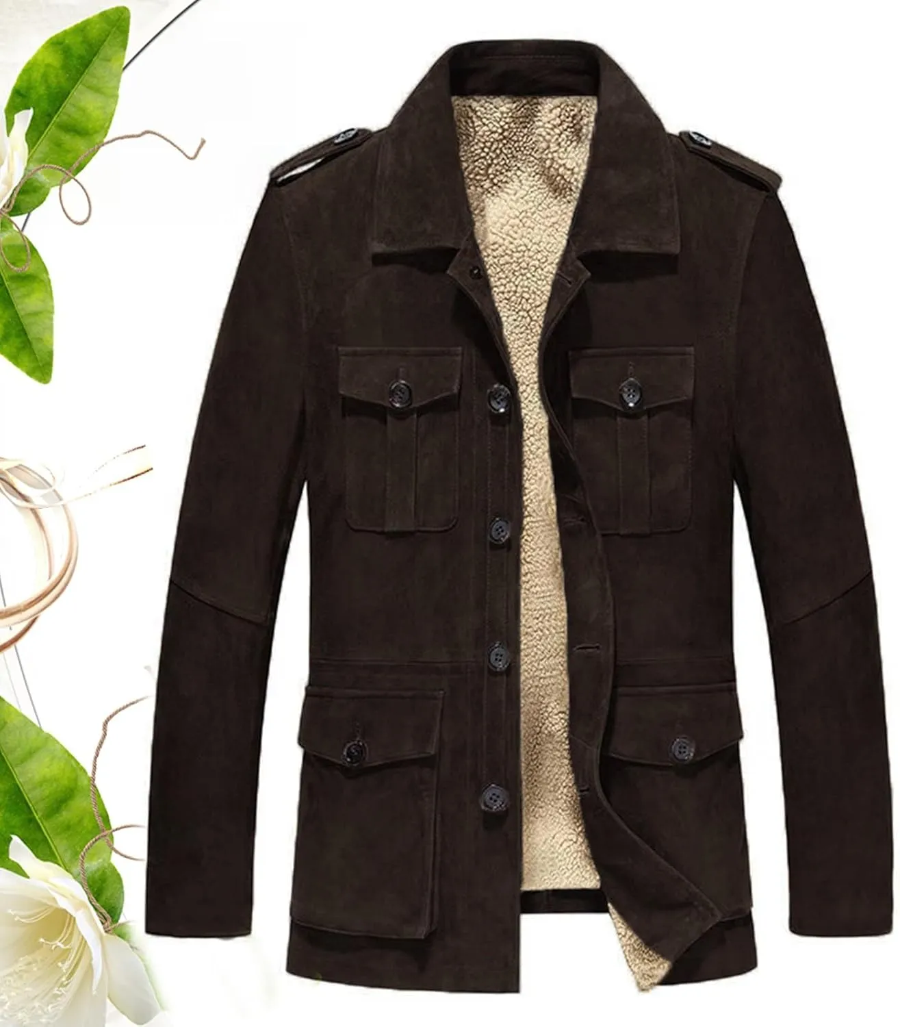 Men's Winter Thicken Coat Thermal Puffer Parka Lapel Solid Jacket Leisure Breathable Stand Winter Warm Coat