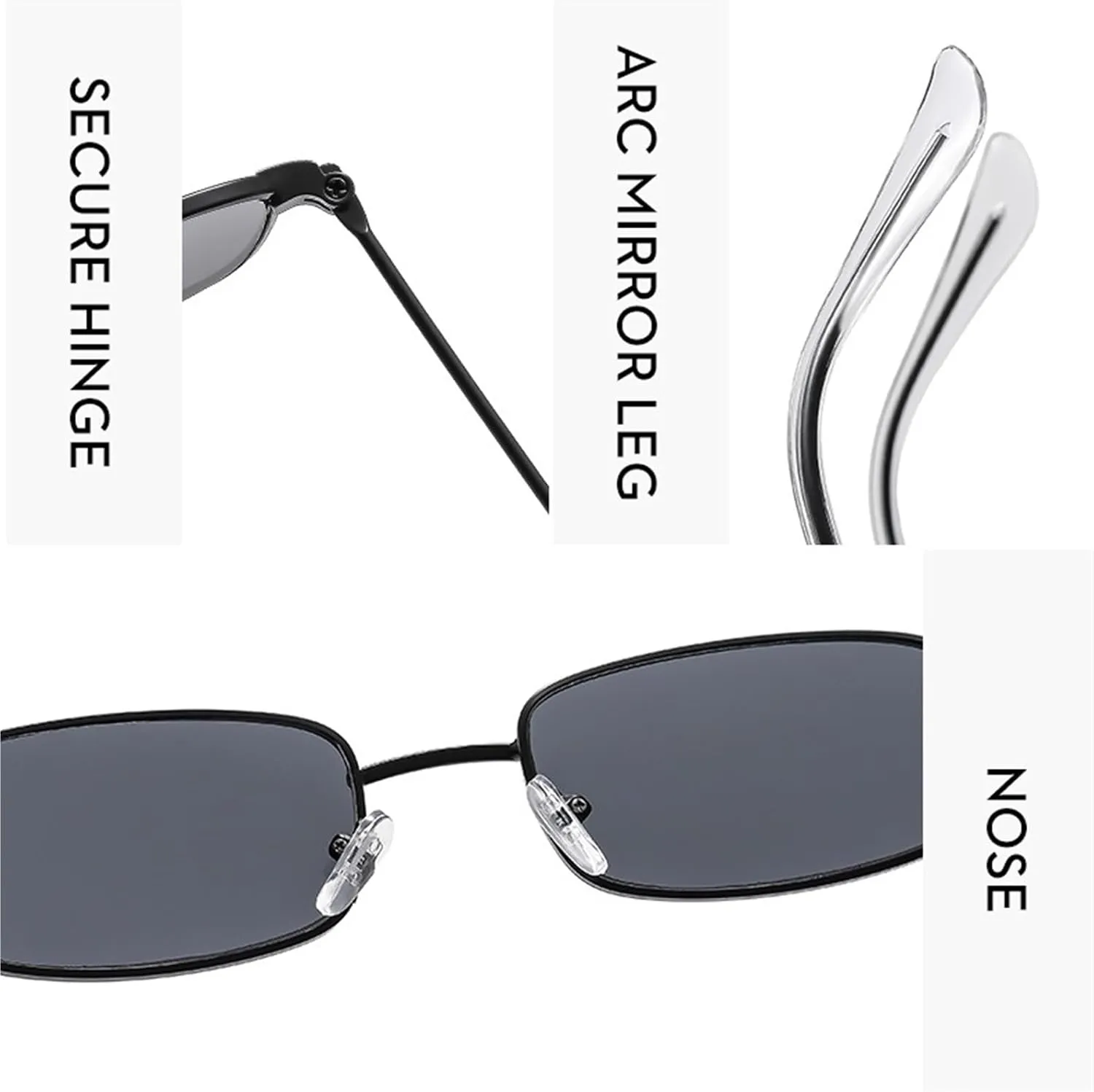 Metal Small Frame Women Sunglasses Trendy Outdoor Driver Men Sun Glasses