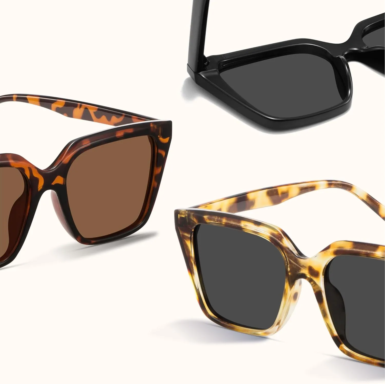 miyya Cat Eye Sunglasses for Women, Trendy Polarized Sunglasses Women, Retro Sun Glasses 2025, UV Protection Shades