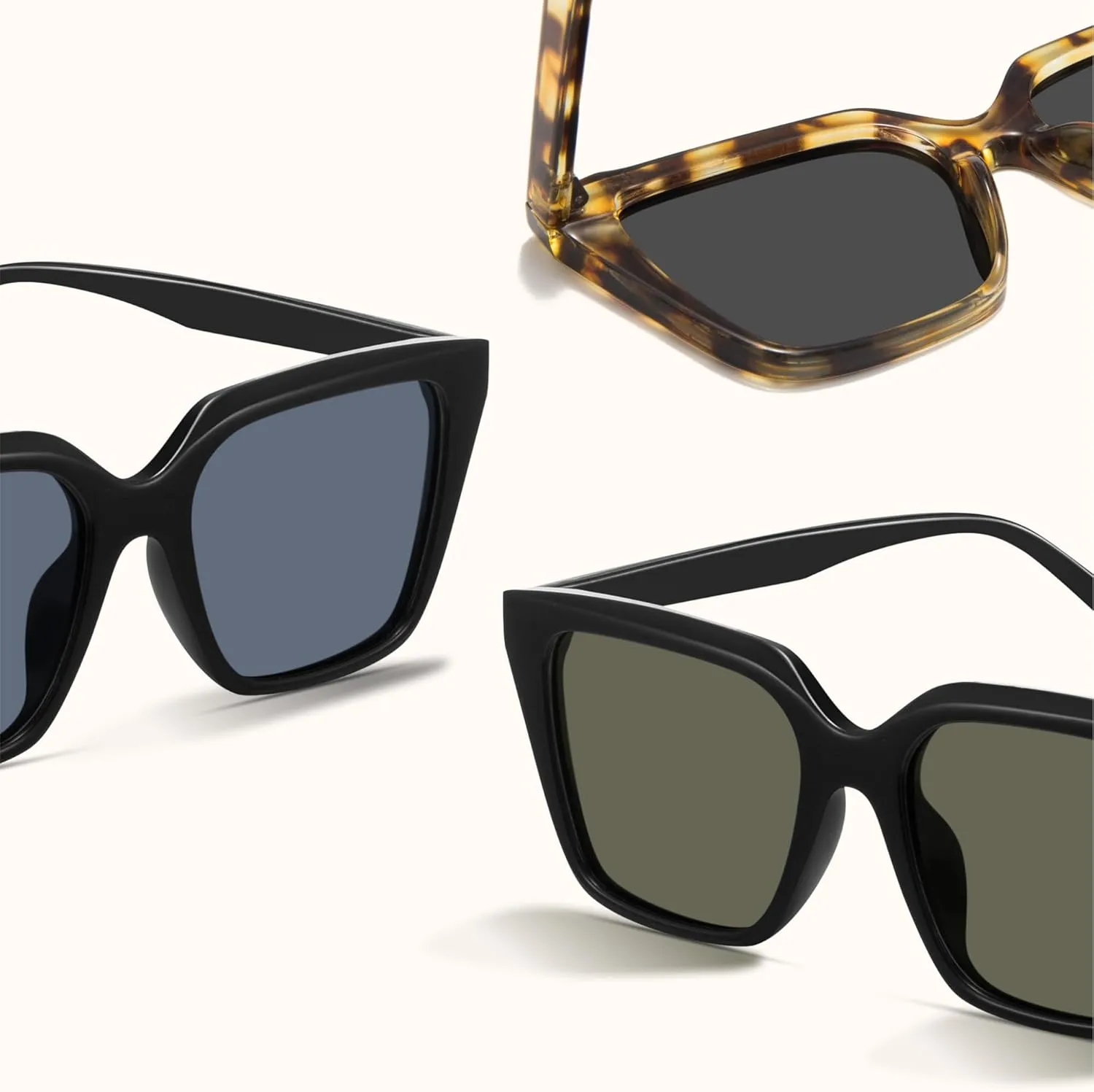 miyya Cat Eye Sunglasses for Women, Trendy Polarized Sunglasses Women, Retro Sun Glasses 2025, UV Protection Shades