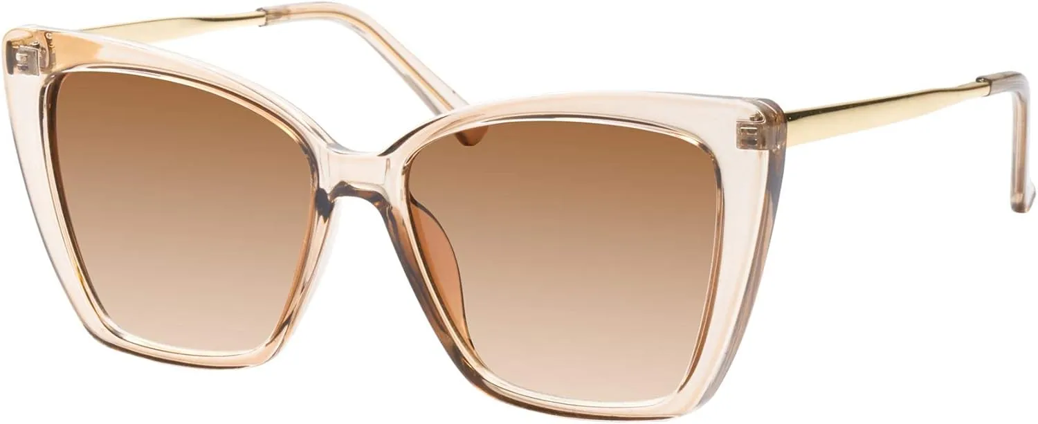 mosanana Oversized Cat Eye Sunglasses for Women Trendy Style MS52028