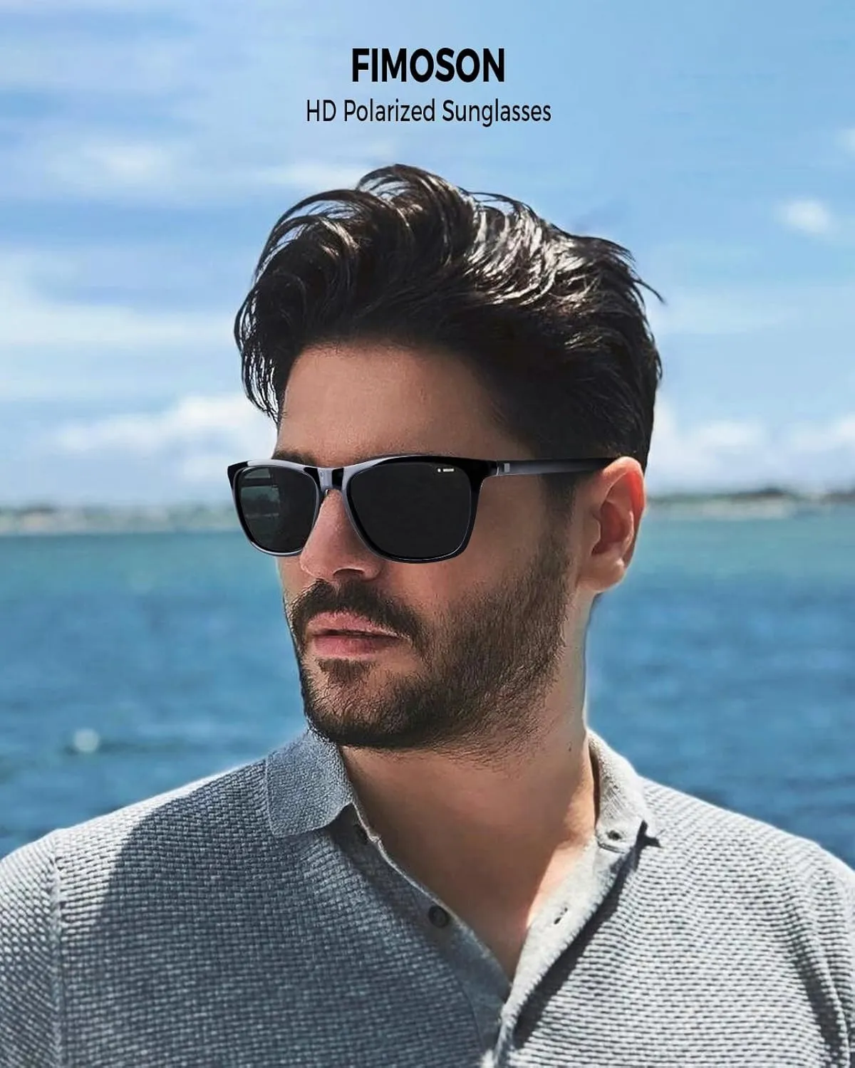 Night Vision Glasses for Men Women, HD Anti Glare Polarized Night Driving Glasses,Al-Mg Metal Legs