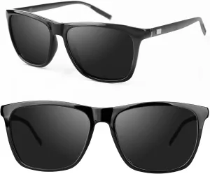 Night Vision Glasses for Men Women, HD Anti Glare Polarized Night Driving Glasses,Al-Mg Metal Legs