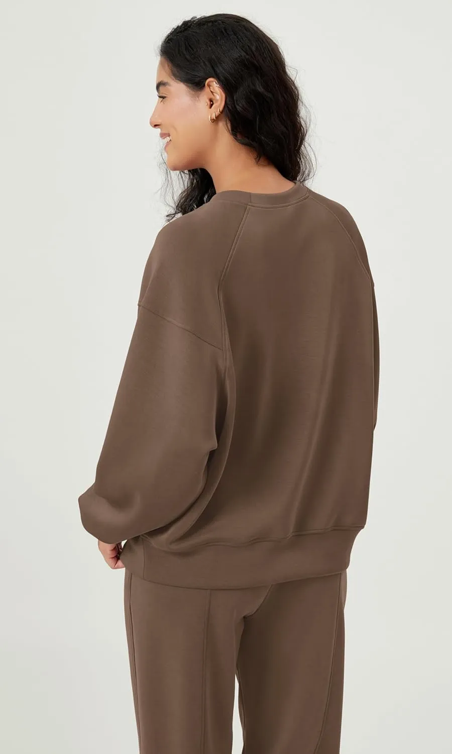 ODODOS Women's Modal Soft Oversized Sweatshirts Raglan Long Sleeve Crew Neck Relaxed Pullover Top