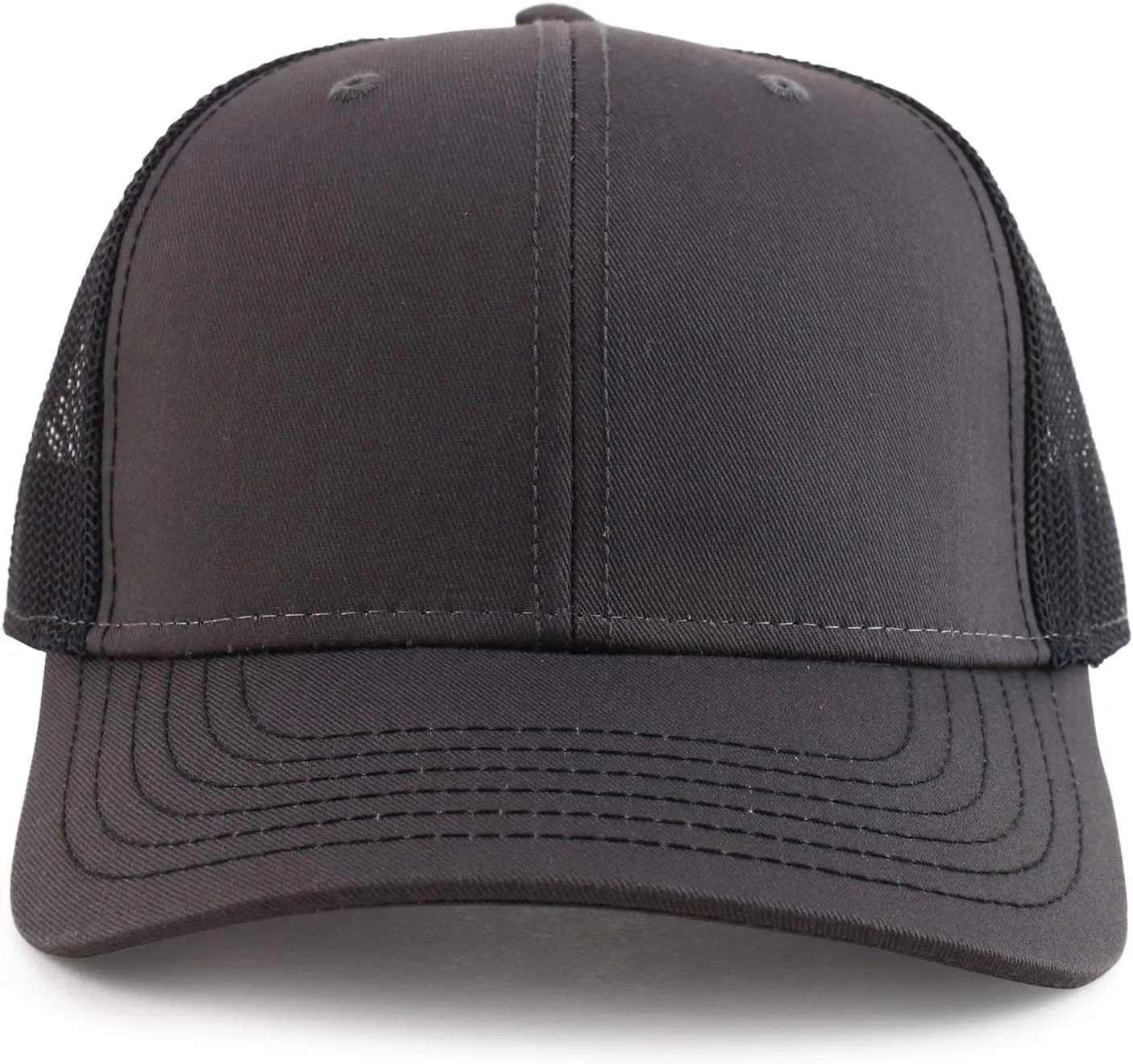 Oversize XXL Low Profile Two Tone Mesh Back Trucker Baseball Cap