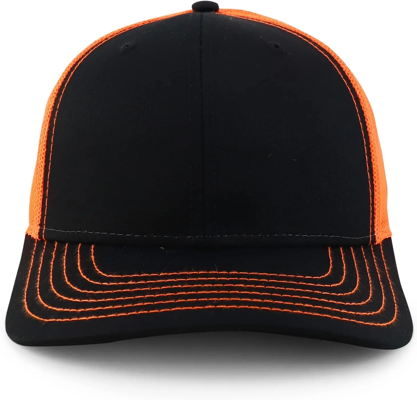 Oversize XXL Low Profile Two Tone Mesh Back Trucker Baseball Cap