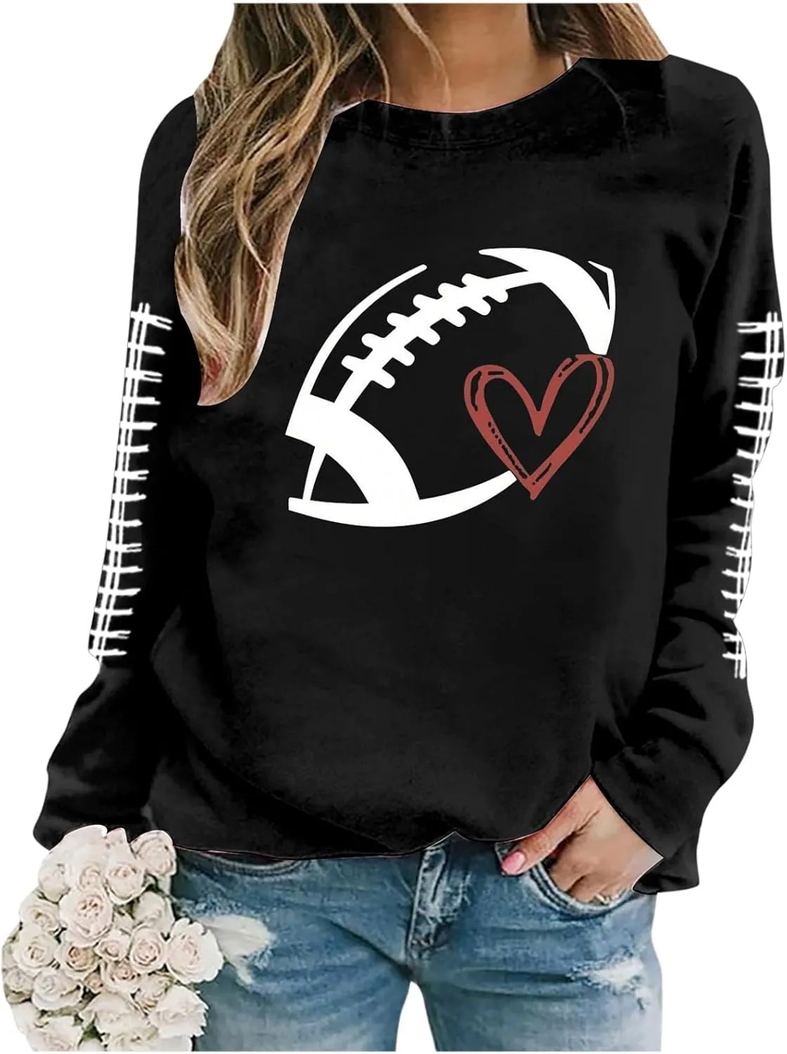 Oversized Sweatshirts for Women Graphic Print Hoodies Casual Long Sleeve Shirts Loose Fit Tunic Tops Fall Clothes