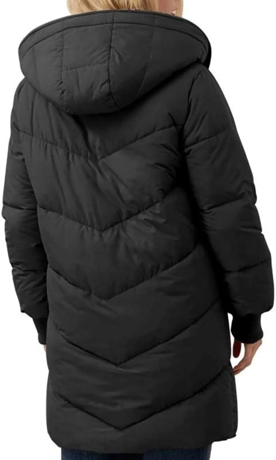 Parka Padded Long Outerwear Hooded Puffer Jacket Lightweight Winter Coat Loose Fit Winter Oversized Outfits Hooded