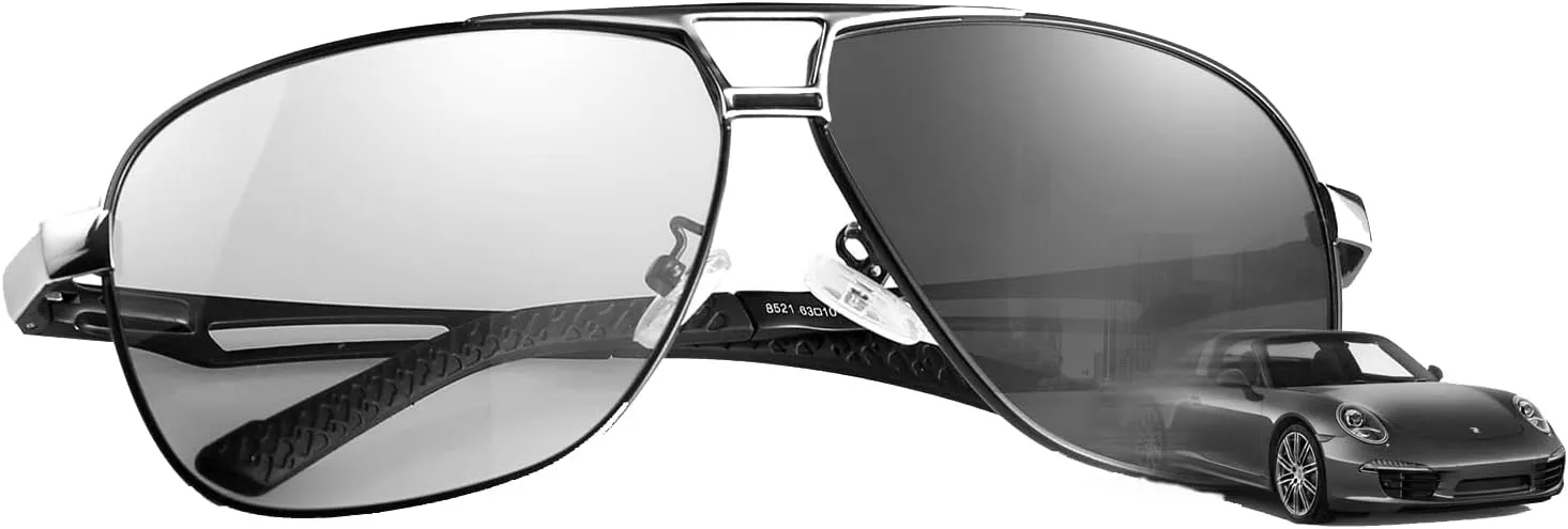 Polarized Photochromic Sunglasses For Men And Women Night Vision Glasses For Driving Cycling UV400 Transition Shades