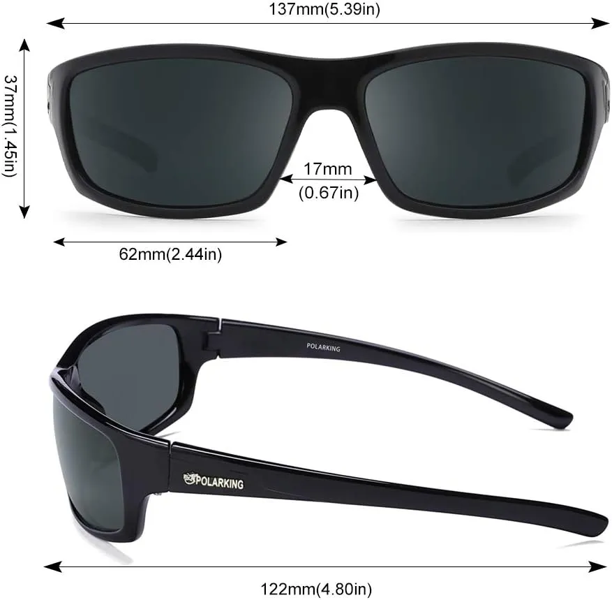 Polarized Sport Sunglasses for Men Matte Finish Sun glasses Mirror Lens UV Blocking