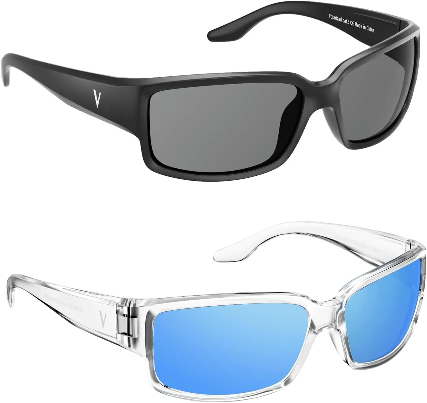 Polarized Sports Sunglasses for Men Women, Mens Sunglasses UV400 Protection HD Lens for Driving Fishing Cycling