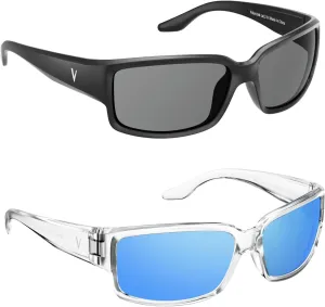 Polarized Sports Sunglasses for Men Women, Mens Sunglasses UV400 Protection HD Lens for Driving Fishing Cycling