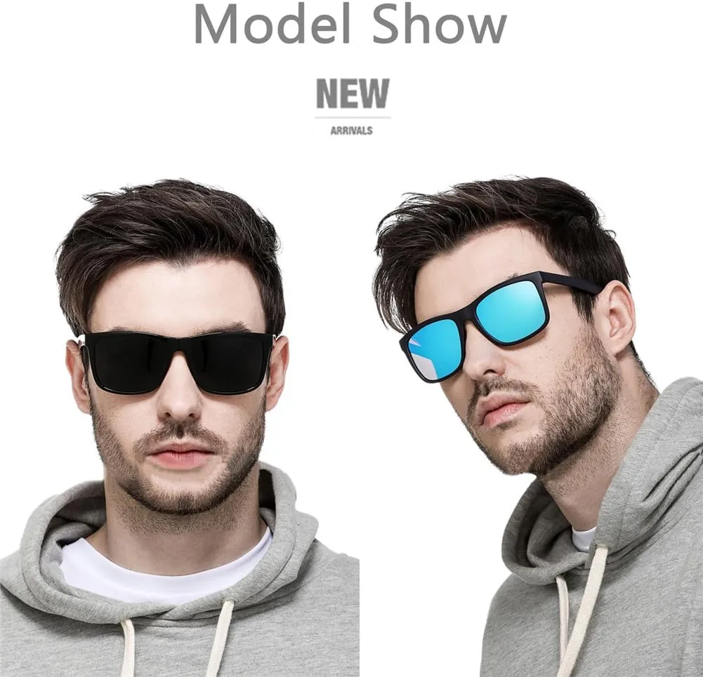 Polarized Sunglasses for Men TR90 Unbreakable Mens Sunglasses Driving Sun Glasses For Men/Women