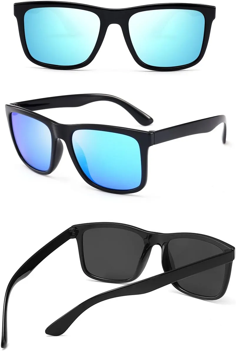 Polarized Sunglasses for Men TR90 Unbreakable Mens Sunglasses Driving Sun Glasses For Men/Women