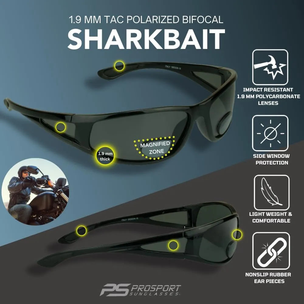proSPORT Fishing Polarized Bifocal Sunglass Mens Anti-Glare Side Shield Fisherman