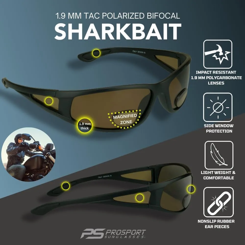 proSPORT Fishing Polarized Bifocal Sunglass Mens Anti-Glare Side Shield Fisherman