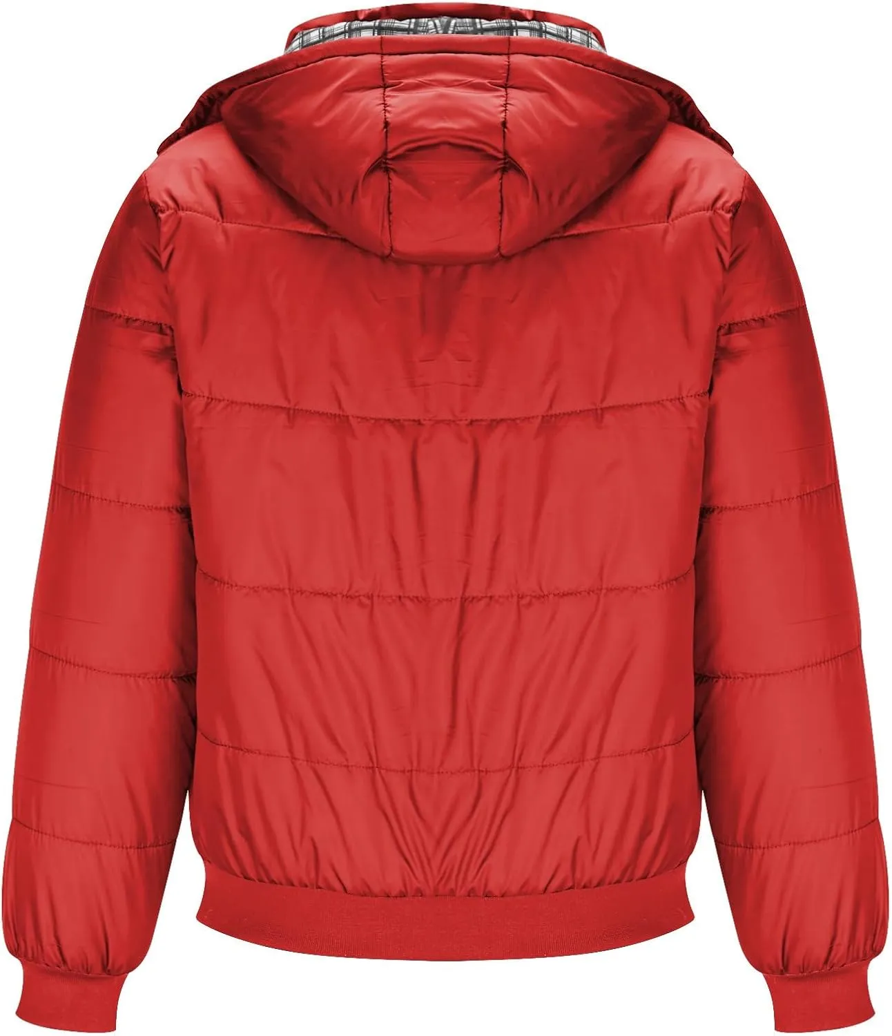 Puffer Jacket Men Lightweight Hooded Down Jacket Windproof Insulated Jacket Warm Ski Coat Padded Winter Jacket