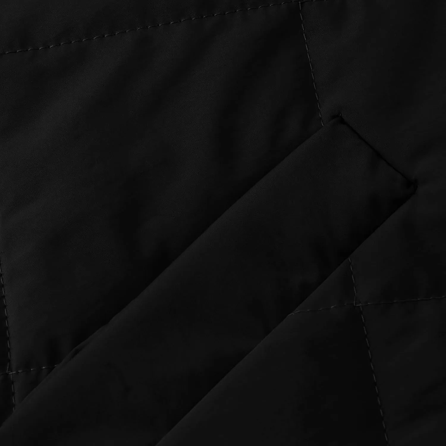 Quilted Jackets for Women, Long Sleeve Zip Puffer Jackets Loose Casual Jacket Coat Winter Warm Outwear with Pockets