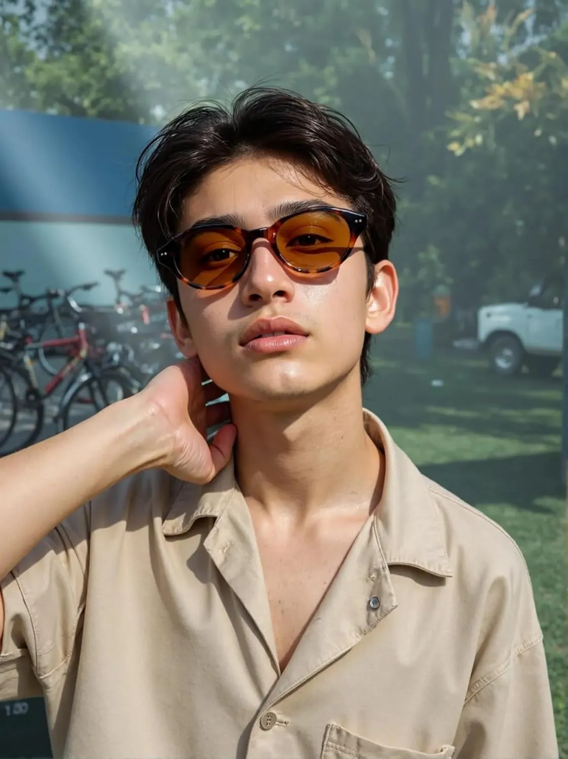 Retro Oval Sunglasses for Women Men Vintage 90s Trendy Y2K Narrow Cat Eye Chic Rivets Deco UV Protection Sun Glasses