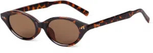 Retro Oval Sunglasses for Women Men Vintage 90s Trendy Y2K Narrow Cat Eye Chic Rivets Deco UV Protection Sun Glasses