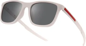 Retro Polarized Sunglasses For Men Women,Square Sport Sun Glasses Shades Shady Rays for Fishing UV Protection
