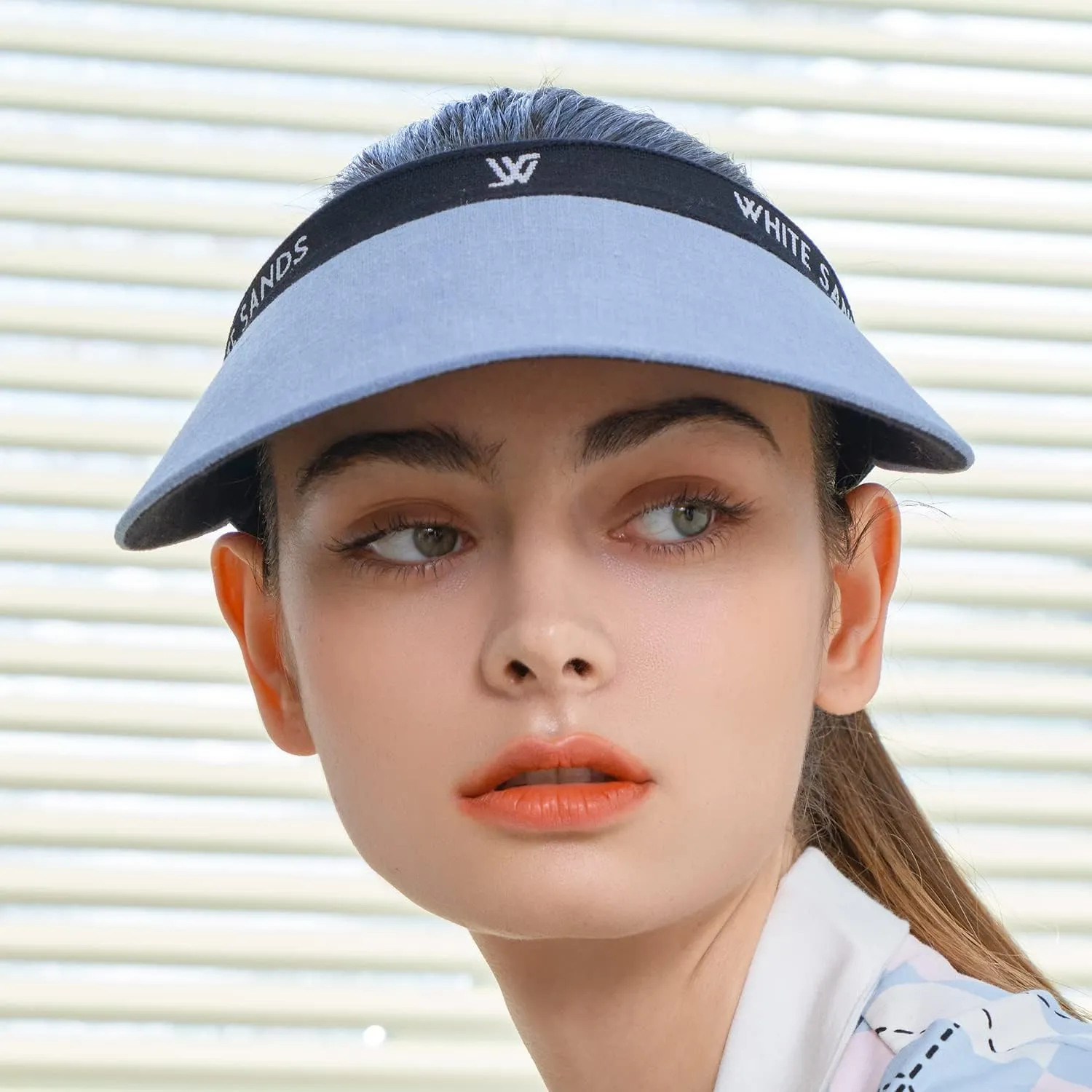 Reversible Linen Sun Cap Two-Tone Sun Visor CHAMELA