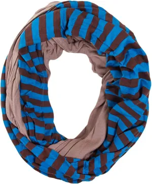 ScarvesMe Cotton Super Soft Light Weight Jersey Solid Color Two Tone Double Infinity Donut Scarf