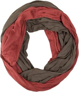ScarvesMe Cotton Super Soft Light Weight Jersey Solid Color Two Tone Double Infinity Donut Scarf