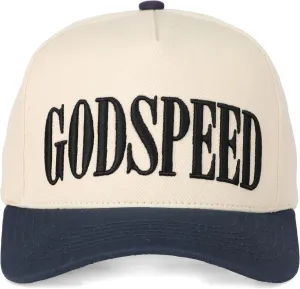 ScarvesMe Women Godspeed Embroidery Two Tone Cotton Snapback Trucker Hat Baseball Cap