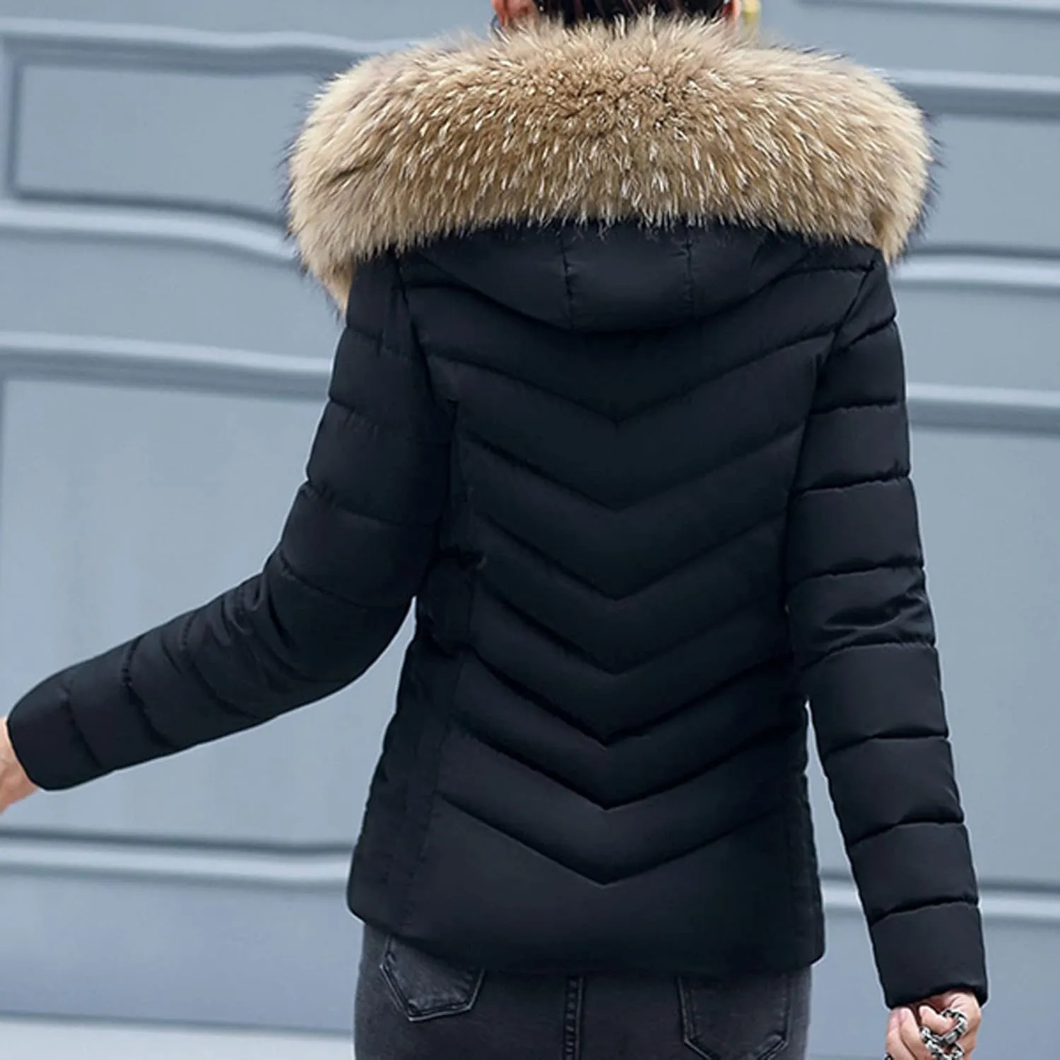 SHAOBGE for Women Plus Size Slim Women's Large Cotton Clothes Wool Cotton Padded Warm Padded Thick Coat Winter Maternity
