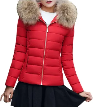 SHAOBGE for Women Plus Size Slim Women's Large Cotton Clothes Wool Cotton Padded Warm Padded Thick Coat Winter Maternity